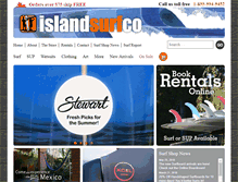 Tablet Screenshot of islandsurfco.ca